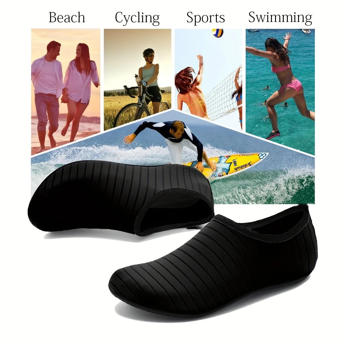 1 Pair Water Shoes Women Barefoot Socks Anti-Slip Quick-Dry Men Beach Swim Water Sports Shoes - Image 5