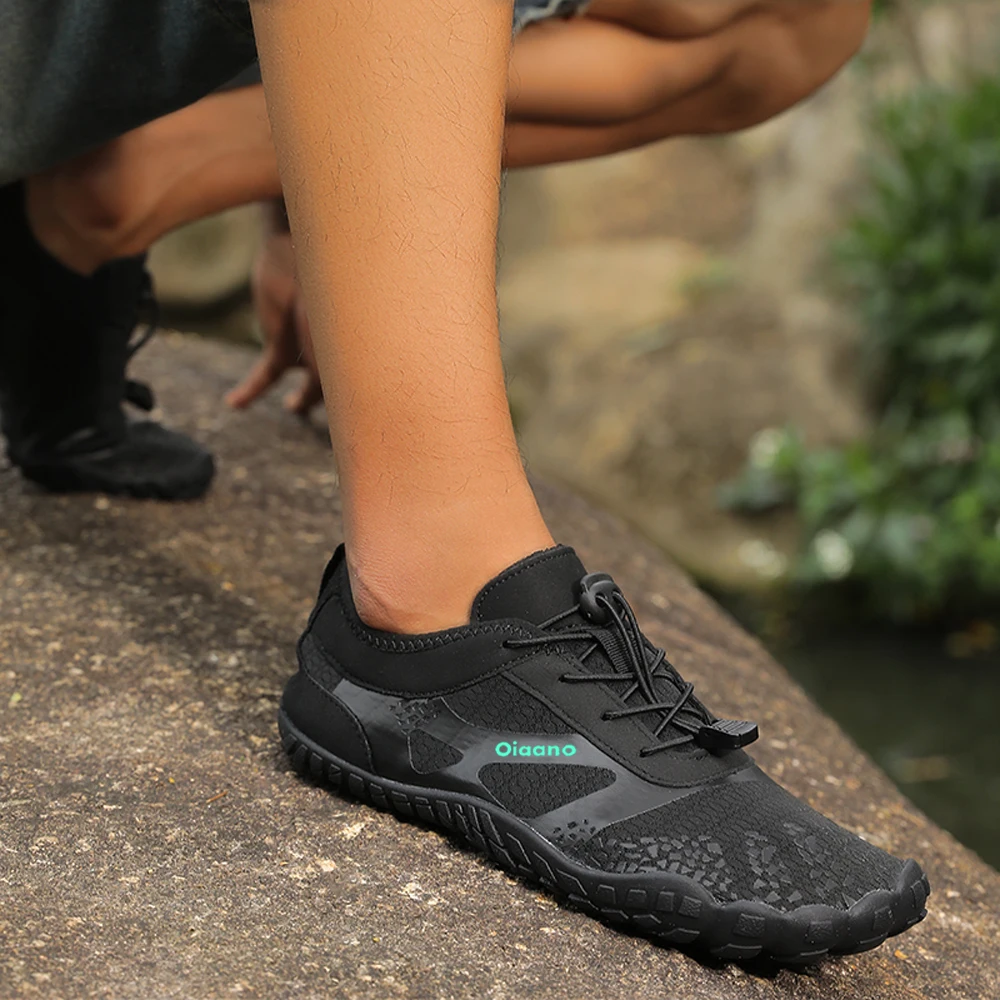 Oiaano Wide Toe Man Barefoot Black Shoes Woman Sports Sneaker Unisex Water Booties Male Aqua Beach Soft Sole Light Breathable